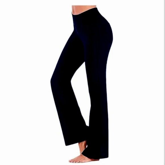 JUST LOVE Flared Legging Push Up Tummy Control Booty Lifting High Waisted Blk M - Picture 2 of 11